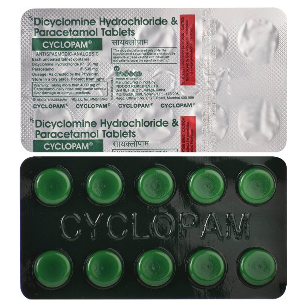Cyclopam Tablet Uses in Hindi